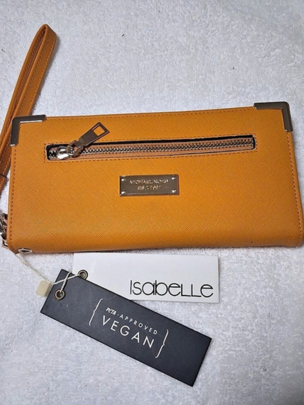 Michael Kors 1981 Mustard Wristlet Wallet